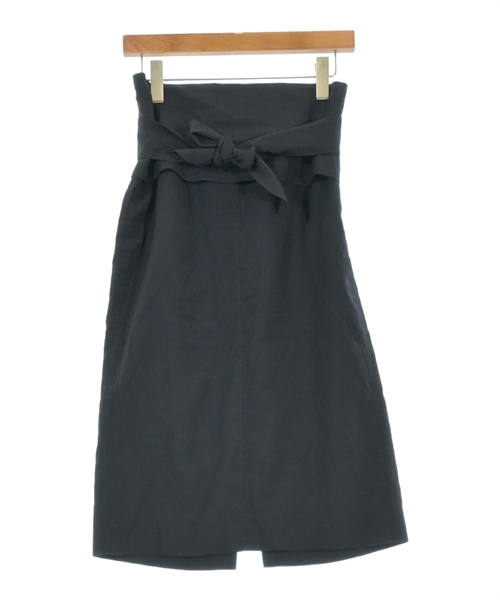 ADORE(アドーア)ひざ丈スカート 紺 サイズ:38(M位)/2200555799123