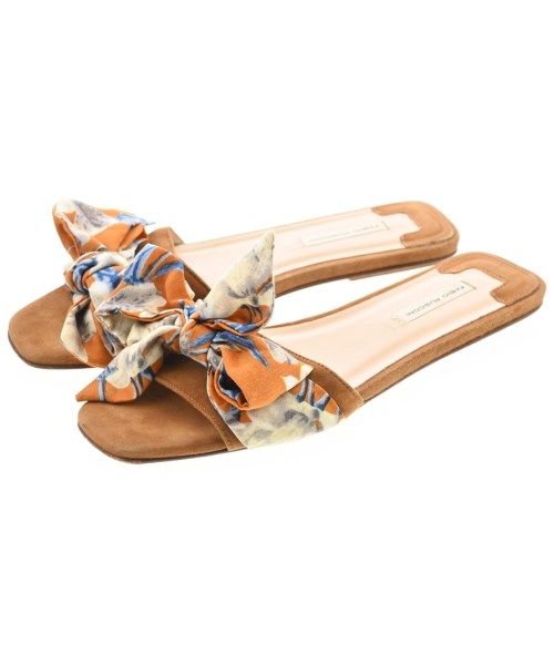 FABIO RUSCONI(ファビオルスコーニ)サンダル 茶 サイズ:EU37 1/2(24cm位)/2200627681066