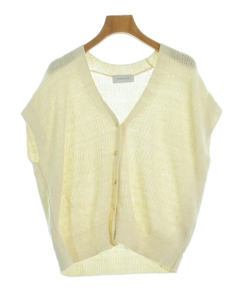 Simplicite(シンプリシテ)ベスト 白 サイズ:F/2200635619013