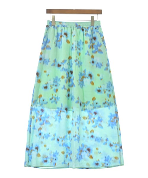 Simplicite(シンプリシテ)ロング・マキシ丈スカート 緑 サイズ:F/2200648245025