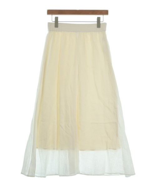 Simplicite(シンプリシテ)ロング・マキシ丈スカート 白 サイズ:F/2200649620074