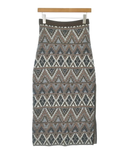 mother(マザー)ロング・マキシ丈スカート 茶 サイズ:-(M位)/2200631165781