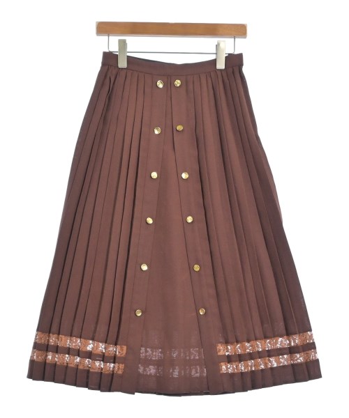 MUVEIL(ミュベール)ロング・マキシ丈スカート 赤 サイズ:36(S位)/2200645984217