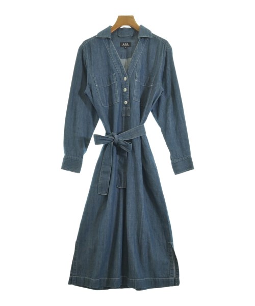 A.P.C.(アーペーセー)ワンピース 紺 サイズ:36(S位)/2200681341043