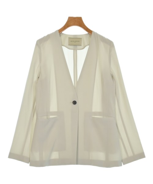 UNITED ARROWS(ユナイテッドアローズ)ノーカラージャケット 白 サイズ:38(M位)/2200654737088