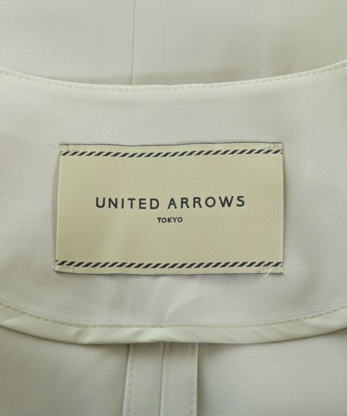 UNITED ARROWS（ユナイテッドアローズ）ノーカラージャケット 白 サイズ:38(M位) レディース/2200654737088