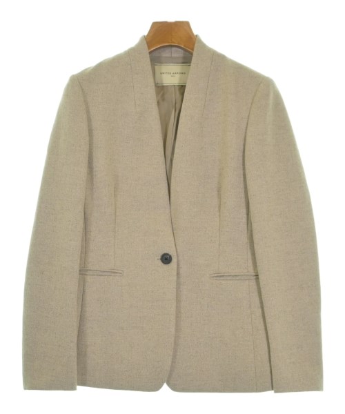 UNITED ARROWS(ユナイテッドアローズ)ノーカラージャケット 茶 サイズ:34(XS位)/2200669714043