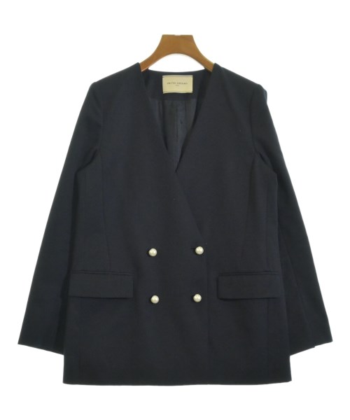 UNITED ARROWS(ユナイテッドアローズ)ノーカラージャケット 紺 サイズ:38(M位)/2200668436014