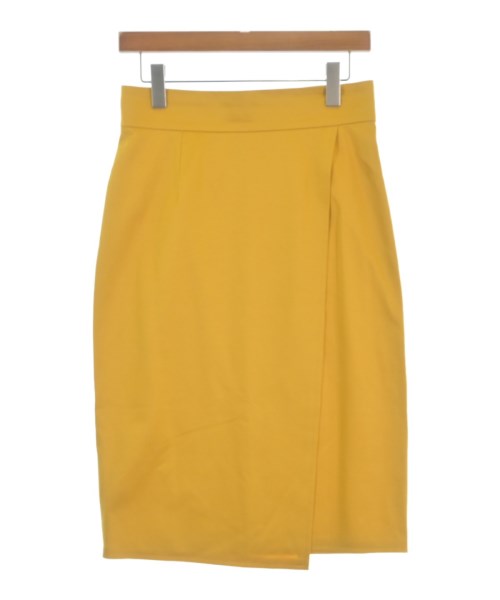 UNITED ARROWS(ユナイテッドアローズ)ひざ丈スカート 黄 サイズ:40(M位)/2200687778027