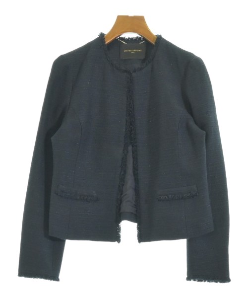 UNITED ARROWS(ユナイテッドアローズ)ノーカラージャケット 紺 サイズ:36(S位)/2200691648026