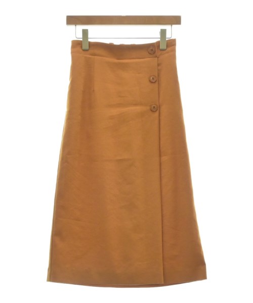 SHIPS(シップス)ロング・マキシ丈スカート オレンジ サイズ:38(M位)/2200496375035