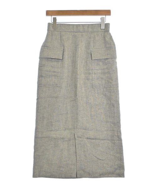 SHIPS(シップス)ロング・マキシ丈スカート グレー サイズ:40(M位)/2200630111031