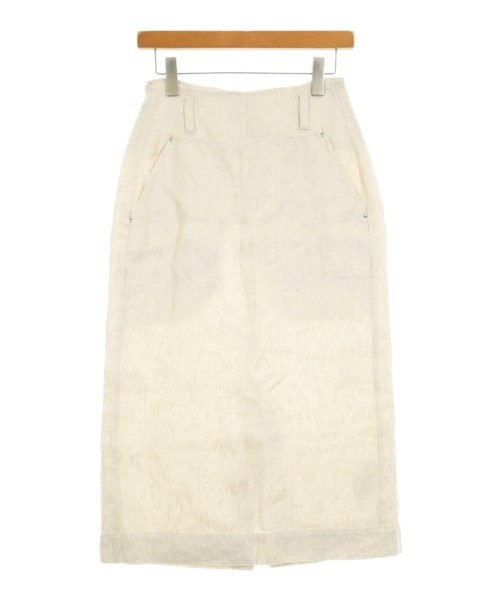 SHIPS(シップス)ロング・マキシ丈スカート 白 サイズ:38(M位)/2200625793068