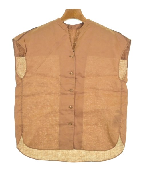 SHIPS(シップス)カジュアルシャツ 茶 サイズ:36(S位)/2200590262040