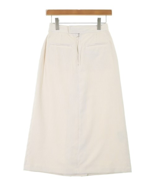 SHIPS(シップス)ロング・マキシ丈スカート 白 サイズ:36(S位)/2200618665075