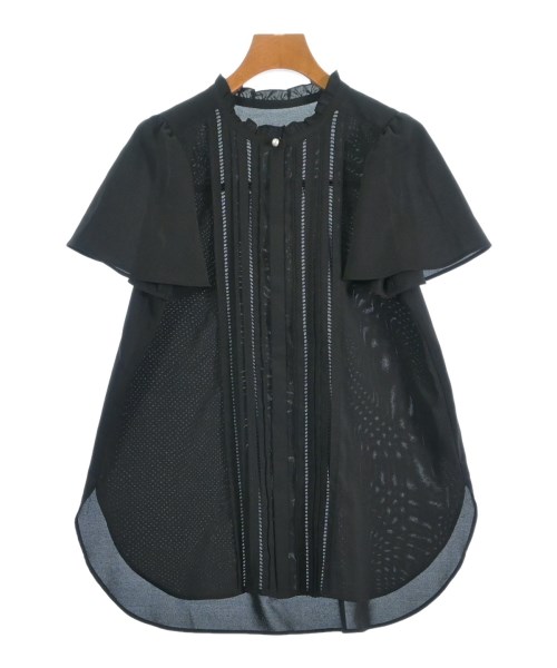 SHIPS(シップス)ブラウス 黒 サイズ:S/2200611478054