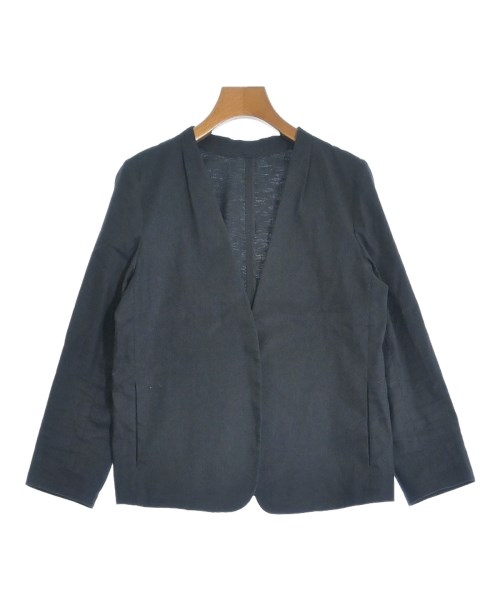 SHIPS(シップス)ノーカラージャケット 紺 サイズ:36(S位)/2200645254051