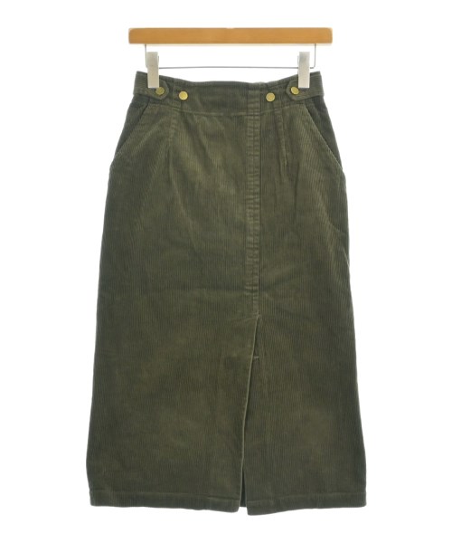 SHIPS(シップス)ロング・マキシ丈スカート カーキ サイズ:36(S位)/2200663908028