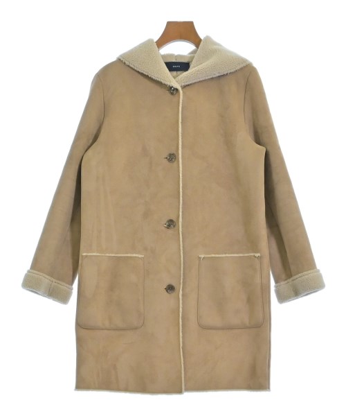 SHIPS(シップス)ムートンコート ベージュ サイズ:38(M位)/2200663813254