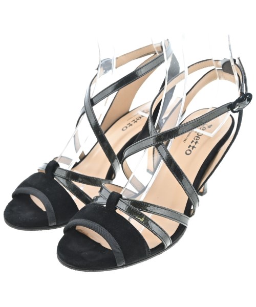 repetto(レペット)サンダル 黒 サイズ:EU38(24.5cm位)/2200642209016