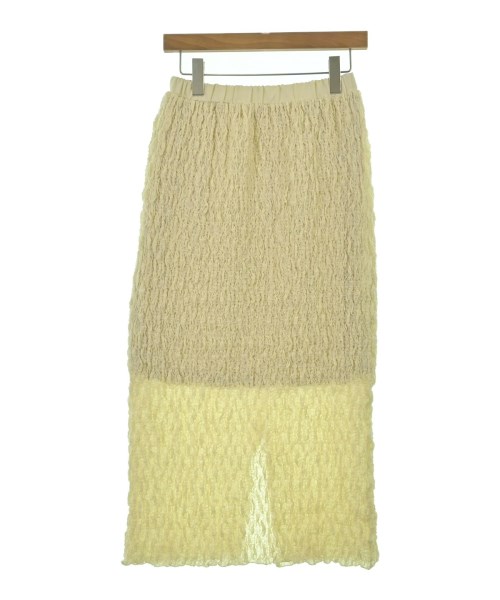BEAUTY&YOUTH UNITED ARROWS(ビューティーアンドユースユナイテットアローズ)ロング・マキシ丈スカート 黄 サイズ:S/2200666780096