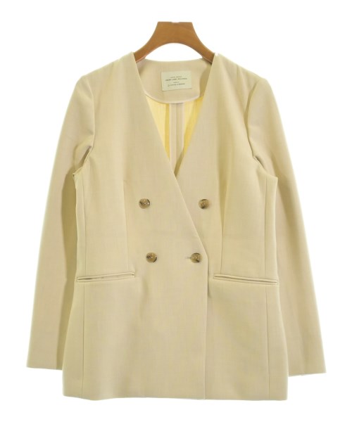 green label relaxing(グリーンレーベルリラクシング)ノーカラージャケット ベージュ サイズ:36(S位)/2200667677029