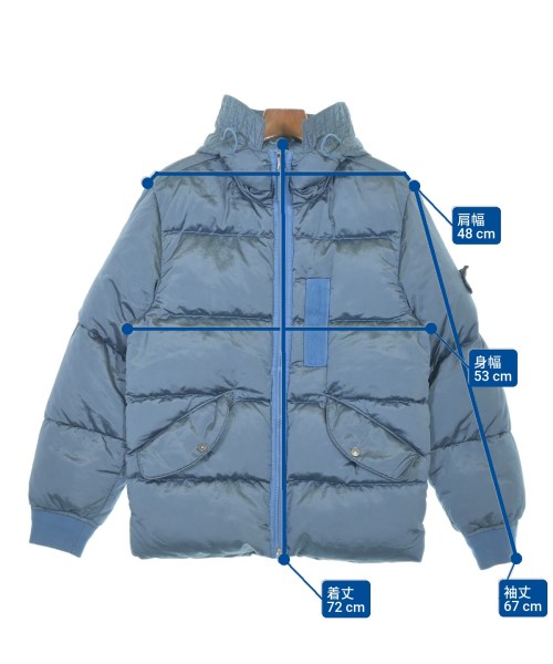 STONE ISLAND（ストーンアイランド）ダウンジャケット/ダウンベスト 青 サイズ:S メンズ/2200620997010