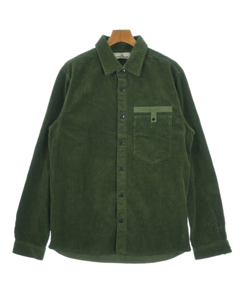 STONE ISLAND(ストーンアイランド)カジュアルシャツ 緑 サイズ:L/2200663361014