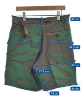sacai（サカイ）ショートパンツ 緑 サイズ:3(L位) メンズ/2200559456039
