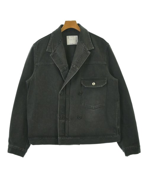 sacai(サカイ)デニムジャケット 黒 サイズ:3(L位)/2200678857021