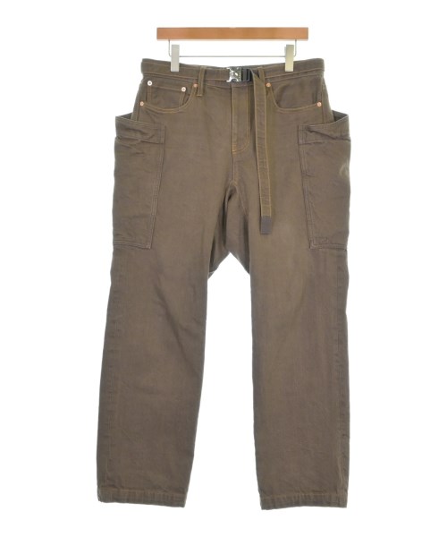 sacai(サカイ)デニムパンツ 茶 サイズ:2(M位)/2200688464011