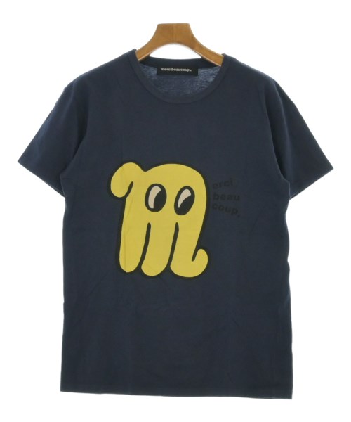 mercibeaucoup,(メルシーボークー)Tシャツ・カットソー 紺 サイズ:4(XL位)/2200650341029