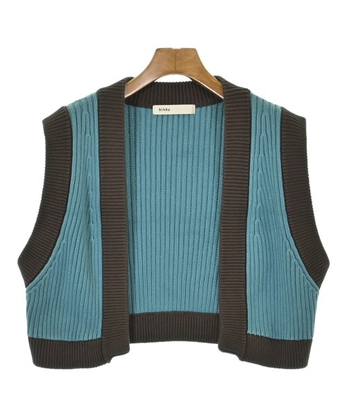 BLACK by moussy(ブラックバイマウジー)ベスト 青 サイズ:F/2200662327028