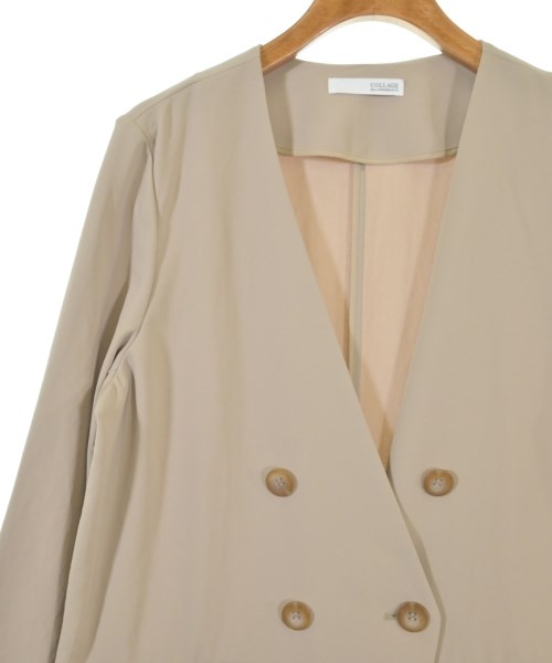 COLLAGE GALLARDAGALANTE（コラージュガリャルダガランテ）ノーカラージャケット ベージュ サイズ:F レディース/2200638744040