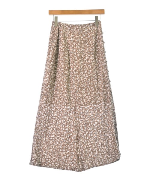 FRAY I.D(フレイアイディー)ロング・マキシ丈スカート 茶 サイズ:0(S位)/2200603712067