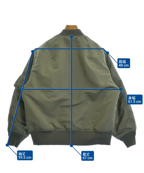 HYKE（ハイク）ミリタリーブルゾン グレー サイズ:L メンズ/2200620235020