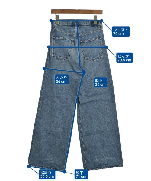 HYKE（ハイク）デニムパンツ 青 サイズ:1(S位) レディース/2200676836028