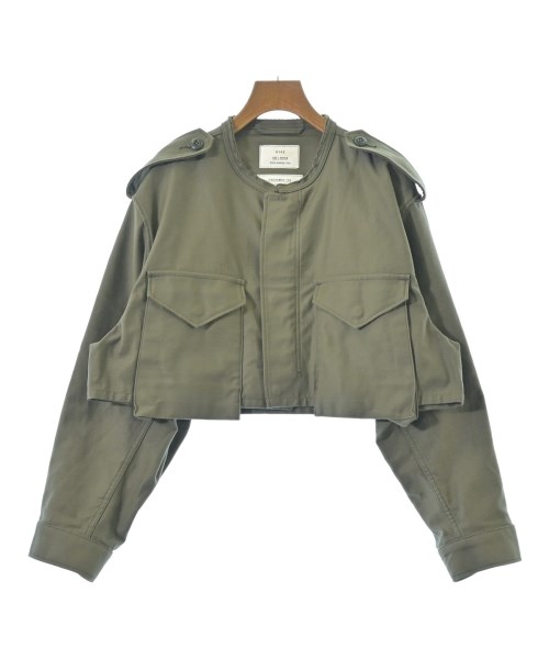 HYKE(ハイク)ミリタリーブルゾン カーキ サイズ:2(M位)/2200662984054