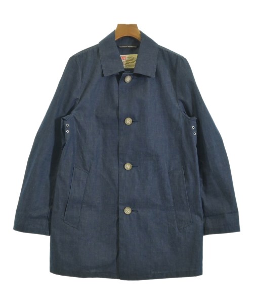 Traditional Weatherwear(トラディショナルウェザーウェア)ステンカラーコート 青 サイズ:38(M位)/2200668748025