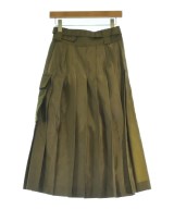 sacai（サカイ）ひざ丈スカート カーキ サイズ:0(XS位) レディース/2200628645067