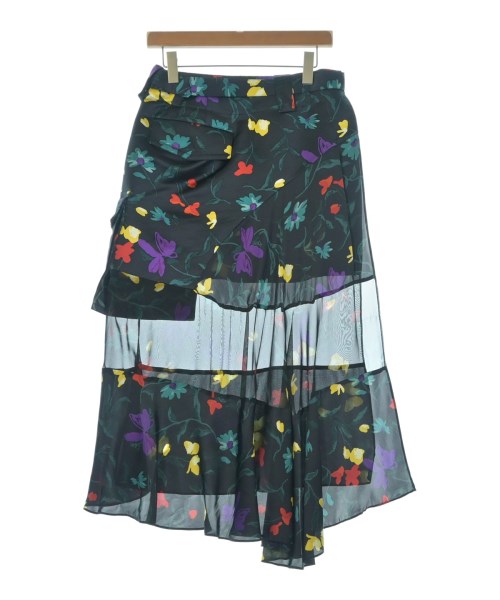 sacai（サカイ）ひざ丈スカート 紺 サイズ:0(XS位) レディース/2200605880016