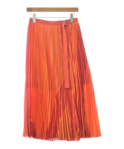 sacai(サカイ)ロング・マキシ丈スカート オレンジ サイズ:2(M位)/2200672999109