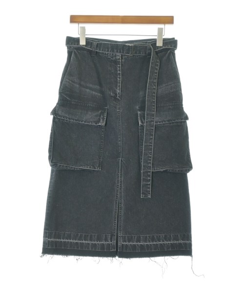 sacai(サカイ)ひざ丈スカート グレー サイズ:2(M位)/2200698368095
