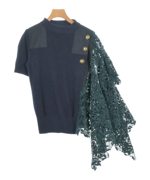 sacai(サカイ)ニット・セーター 紺 サイズ:1(S位)/2200695891077