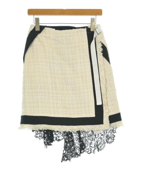 sacai(サカイ)ひざ丈スカート 白 サイズ:1(S位)/2200656038022