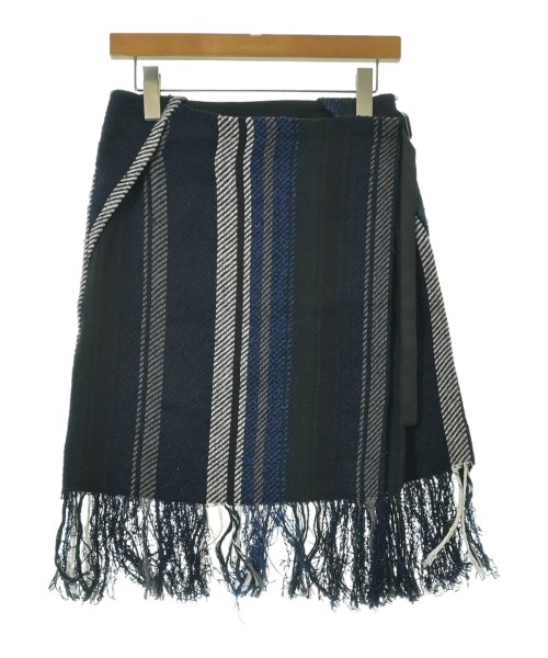 sacai(サカイ)ひざ丈スカート 青 サイズ:1(S位)/2200656333011