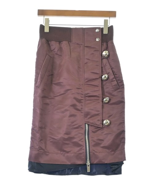 sacai(サカイ)ロング・マキシ丈スカート 赤 サイズ:1(S位)/2200655453123