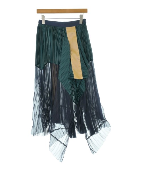 sacai(サカイ)ロング・マキシ丈スカート 緑 サイズ:1(S位)/2200682374026