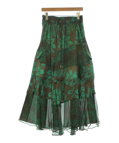 sacai(サカイ)ロング・マキシ丈スカート 茶 サイズ:2(M位)/2200684388052