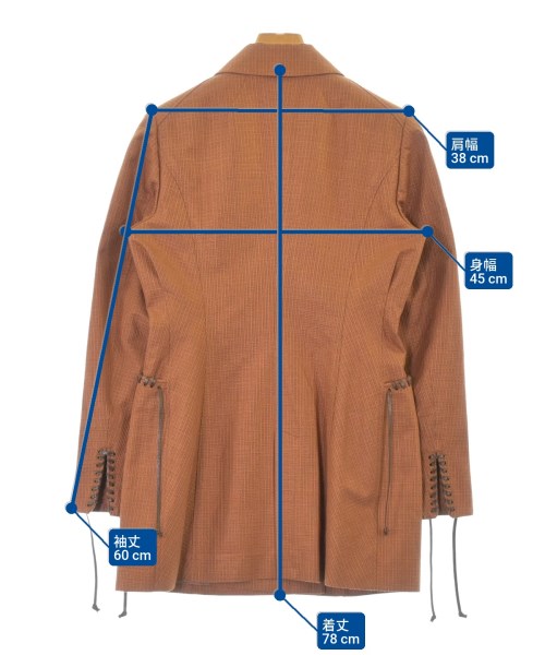 Mame Kurogouchi（マメクロゴウチ）カジュアルジャケット オレンジ サイズ:1(S位) レディース/2200633765026